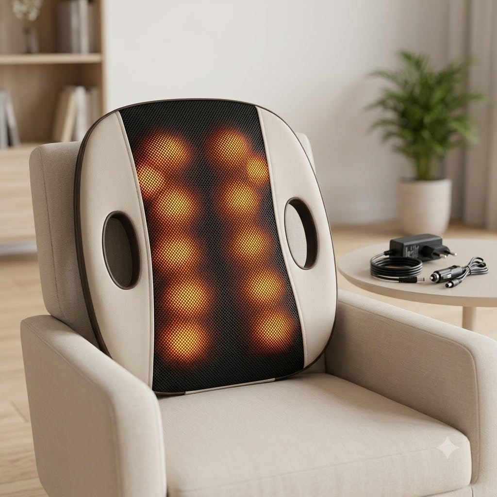 Hakura Back Massager on a chair at home