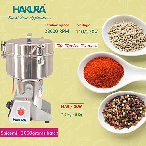 SP2000 product specifications and grinding examples